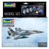 Plastikinis modelio rinkinys REVELL Boeing F-15C Eagle masteliu 1:72 — surinkimo modelio komplektas