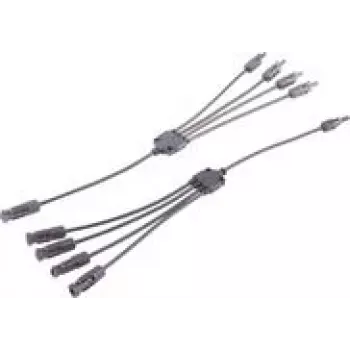 shiverpeaks ®-PV4 T-Adapter Cable Set, 4/1, 6mm², Juoda/Juoda, 30cm (BS02-21054)