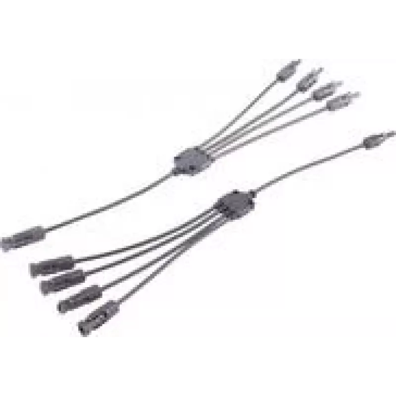 shiverpeaks ®-PV4 T-Adapter Cable Set, 4/1, 6mm², Juoda/Juoda, 30cm (BS02-21054)
