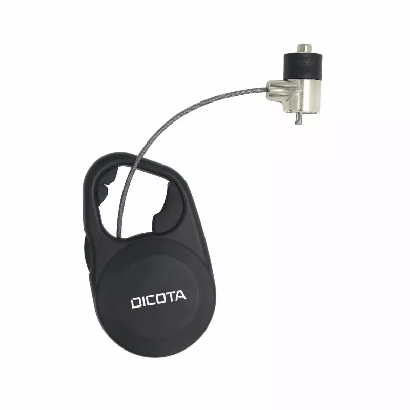 DICOTA Security T-Lock - apsauginis kabelio užraktas - juodas - 1,3 m (D31235)