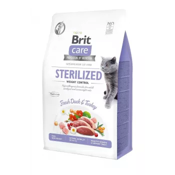 BRIT Care Grain-Free Sterilized Weight Control – sausas kačių ėdalas – 2 kg
