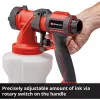 Power X-Change akumuliatorinė dažų purškimo sistema TE-SY 18/90 Li-Solo, 18V, purškimo pistoletas raudonas/juodas, be akumuliatoriaus ir pakrovėjo