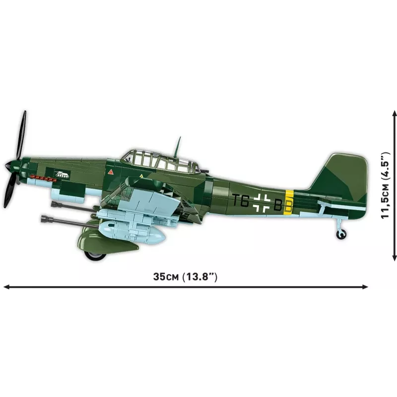 Statybinis rinkinys Cobi Blocks Junkers JU 87G-2 Stuka 571 vnt. modelio rinkinys