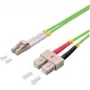 LogiLink - Patch-Cable - LC/UPC Multi-Mode (M) į SC/UPC Multi-Mode (M) - 5 m - Skaidulinė optika - Dupleksas - 50/125 mikrometrai - OM5 - Šviesiai žalia