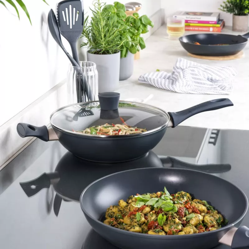 Wok keptuvė Salter BW12267EU7 28 cm nelimpanti, tinkama indukcijai