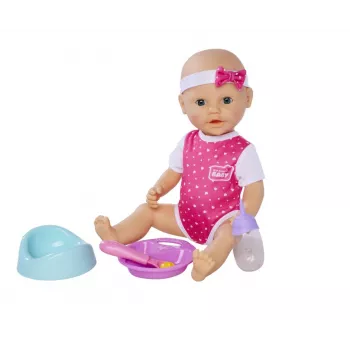 Lėlė SIMBA New Born Baby Hungry Baby 38 cm – tikroviška kūdikio lėlė, 38 cm