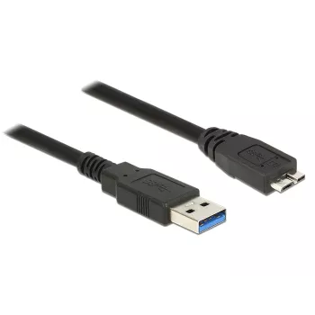 USB laidas DeLOCK 85074 USB 3.2 Gen 1 2m USB A Micro-USB B Juodas