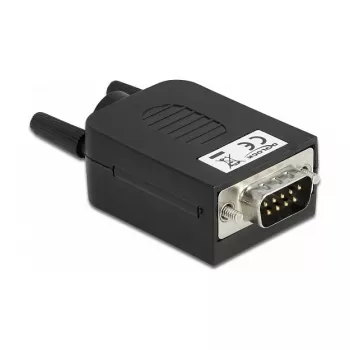 Laidų jungtis DeLOCK 66232 Sub-D 9 10 kontaktų gnybtų blokas juoda