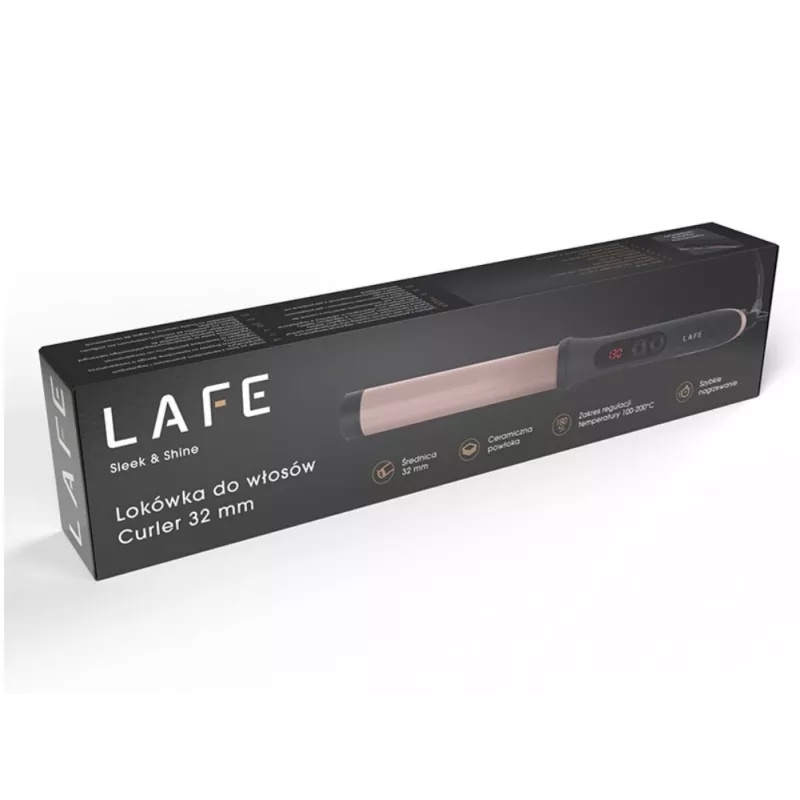 Plaukų suktukas LAFE Sleek & Shine 32 mm LAFLKA47572, 32 mm vamzdelis, elektrinis stiliaus formavimo įrankis