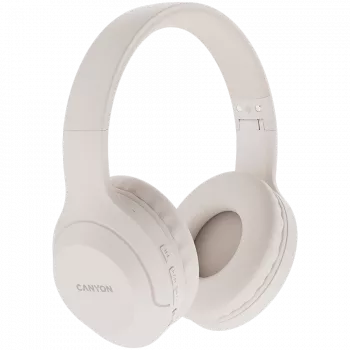 Canyon Bluetooth Headset BTHS-3 On-Ear/Stereo/BT5.1 smėlio spalvos mažmeninė pakuotė (CNS-CBTHS3BE)