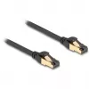 DeLOCK RJ45 tinklo kabelis Cat.6A vyriška–vyriška S/FTP juodas 3 m