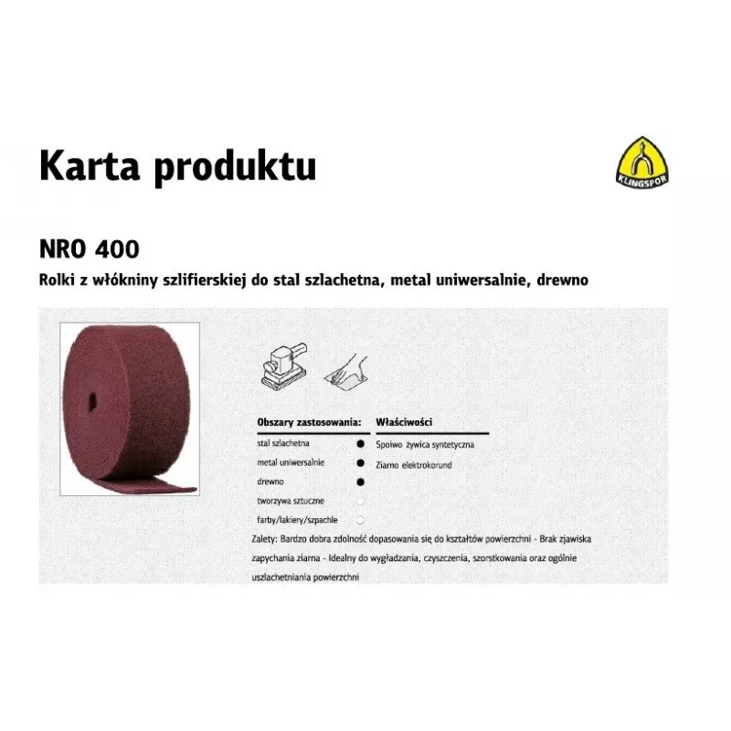 K.NEUSTINIS RITINĖLIS 150mm NRO 400 /10mb *