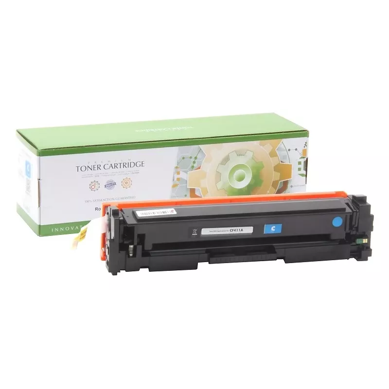 Suderinamas dažų miltelių kasetė Static Control Hewlett-Packard CF411A 2300 puslapių Žydra