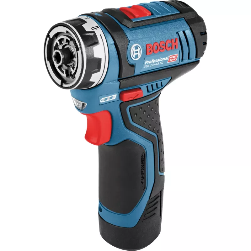 Bosch GSR 12V-15 FC Professional 1300 RPM Beraktis 600 g Juoda, Mėlyna