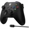 Microsoft Xbox belaidis valdiklis + USB-C laidas juodas žaidimų pultas analoginis / skaitmeninis PC, Xbox One, Xbox One S, Xbox One X, Xbox Series S, Xbox Series X