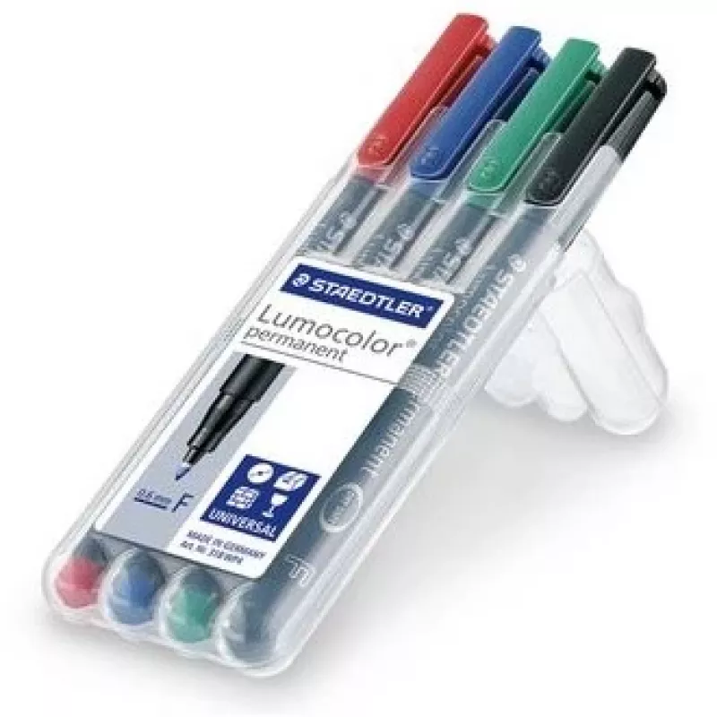 Nuolatinis žymeklis smulkiu antgaliu Staedtler Lumocolor 318 WP4