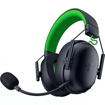 Ausinės Razer JuodaShark V3 X HyperSpeed — laidinės ir belaidės (USB-A, Bluetooth), Circumaural, 20–28 kHz, 270 g, juoda/žalia