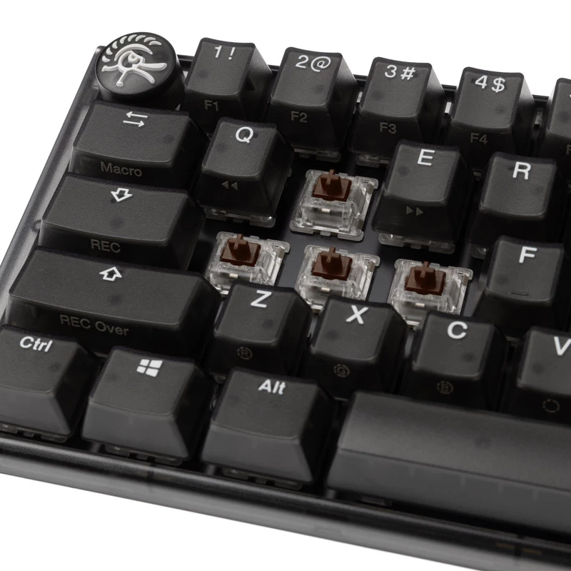 Ducky One 3 Aura Mini klaviatūra, žaidimų, USB, QWERTY, US International, juoda