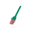 Tinklo kabelis LOGILINK 0,25 m Cat6 U/UTP su RJ-45 jungtimis, žalias