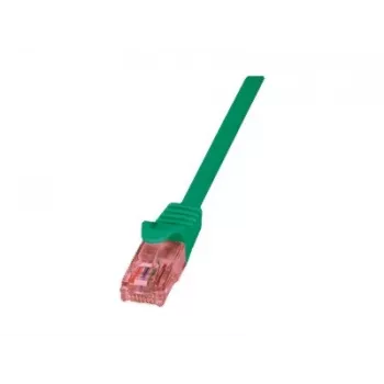 Tinklo kabelis LOGILINK 0,25 m Cat6 U/UTP su RJ-45 jungtimis, žalias