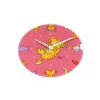 NeXtime klok 8810 Tickle My Tummy, Ø30 cm, sieninis, rožinės / įvairiaspalvės spalvos