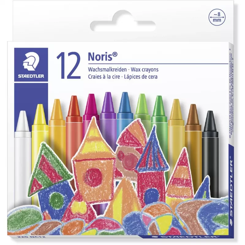 Vaškiniai pieštukai Staedtler 220 08 C12 Įvairių spalvų 12 vnt.
