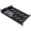 Extralink Shelf 1U For Wall Cabinets 10 Juoda