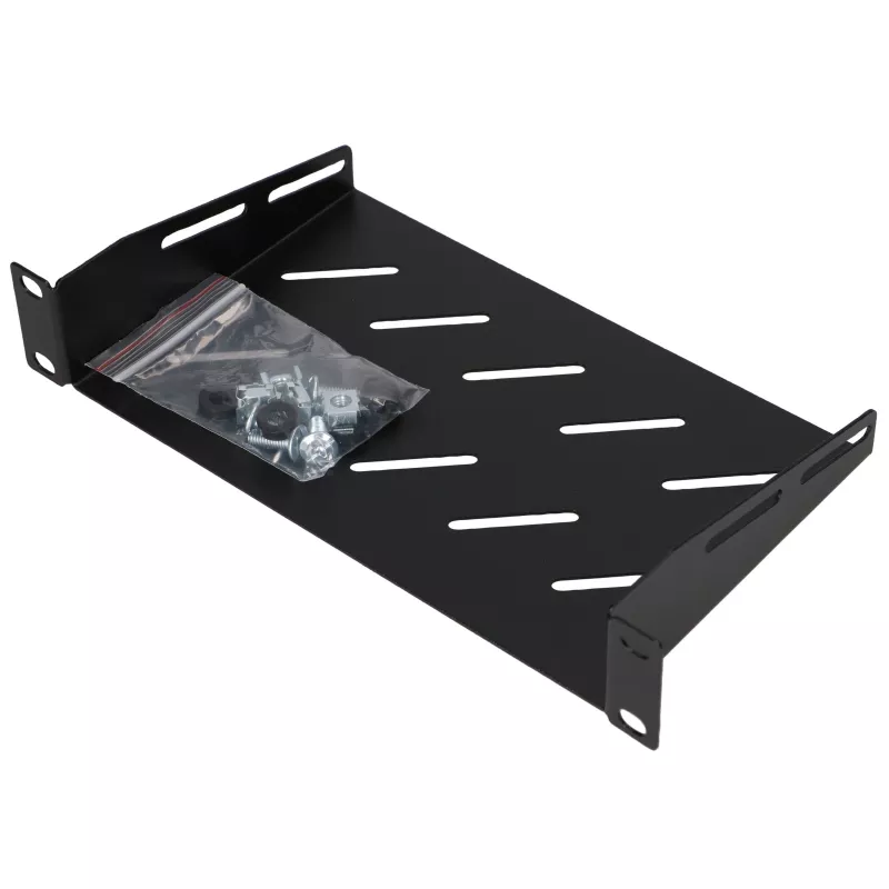 Extralink Shelf 1U For Wall Cabinets 10 Juoda