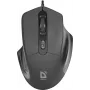 Defender DATUM MB-347 optinė pelė juoda 1600 dpi 4 vnt.