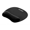 Gel wrist rest pelė pad ActiveJet — Juoda 220×250 mm, gel and silicone, non-slip base