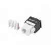Keystone modulis RJ45 - LSA UTP kat.6a 180 laipsnių į montavimo dėžutę
