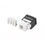 Keystone modulis RJ45 - LSA UTP kat.6a 180 laipsnių į montavimo dėžutę