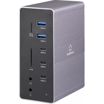Renkforce USB-C dokinė stotis RF-DKS-910 Tinkama universaliam prekės ženklo dokinėms stotims (RF-6748348)