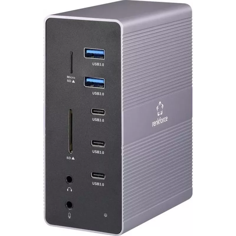 Renkforce USB-C dokinė stotis RF-DKS-910 Tinkama universaliam prekės ženklo dokinėms stotims (RF-6748348)