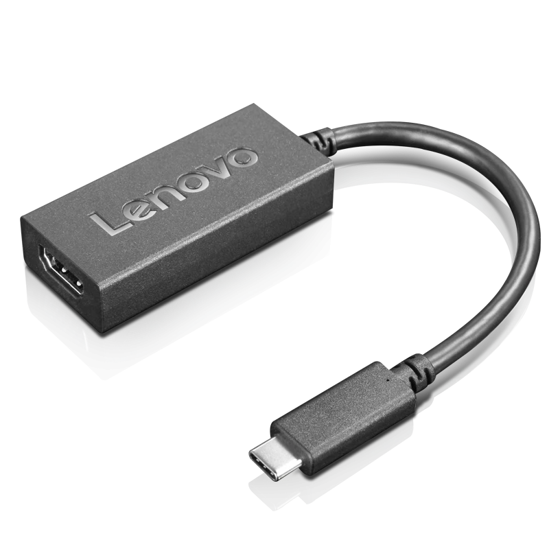 Lenovo 4X90R61022 vaizdo kabelio adapteris 0,24 m USB Type-C HDMI Type A (Standard) juodas