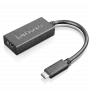 Lenovo 4X90R61022 vaizdo kabelio adapteris 0,24 m USB Type-C HDMI Type A (Standard) juodas