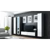 Cama TV stovas VIGO 140 30/140/40 sonomos ąžuolas/baltas blizgus