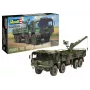 Plastikinis modelio rinkinys REVELL Man 10T Milgl 8x8 sunkvežimis masteliu 1/35