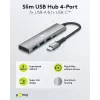 Goobay Slim 4-Port USB-Hub USB-C / USB-A 5 Gbit/s - Plug> 1x (76562)