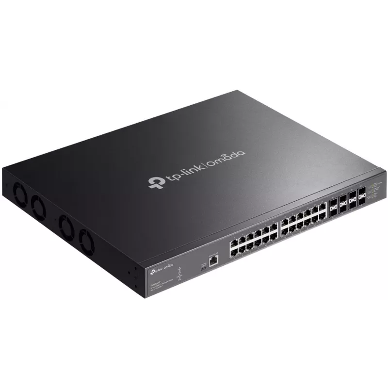TP-Link Omada 32 prievadų 10GE L2+ valdomas komutatorius su 24 prievadų PoE++