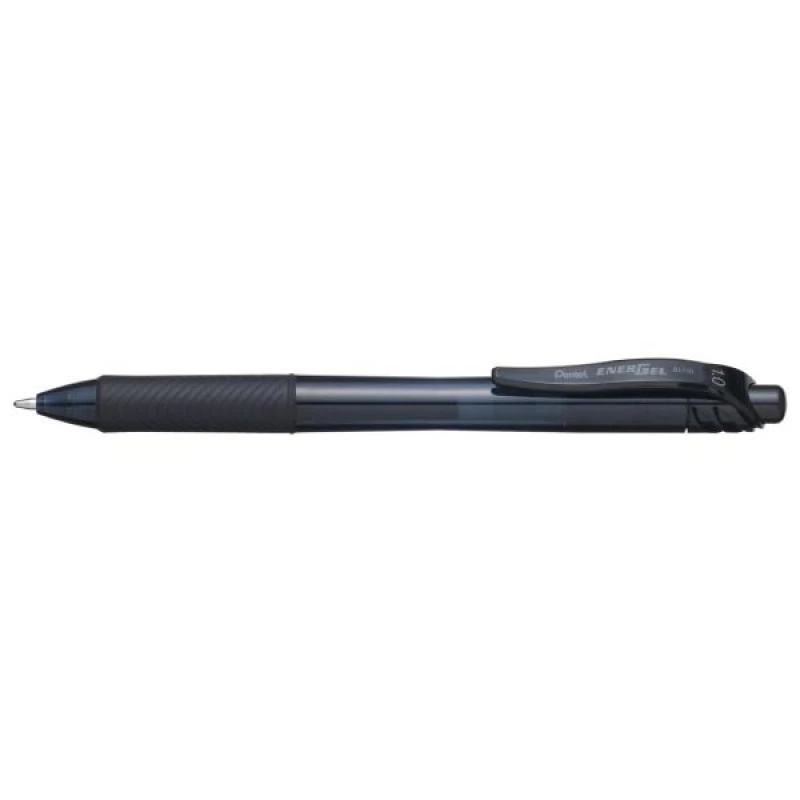 Užsegamas ištraukiamas rašiklis Pentel Energel X 1.0 juodas