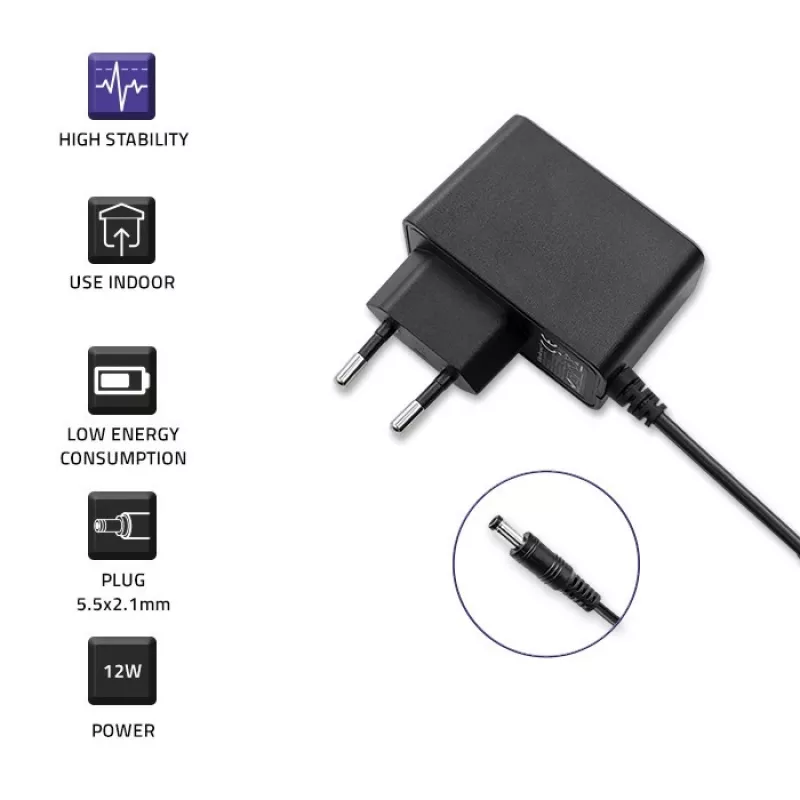 AC adapteris QOLTEC 52405 6V 2A 12W maitinimo šaltinis nešiojamiems įrenginiams