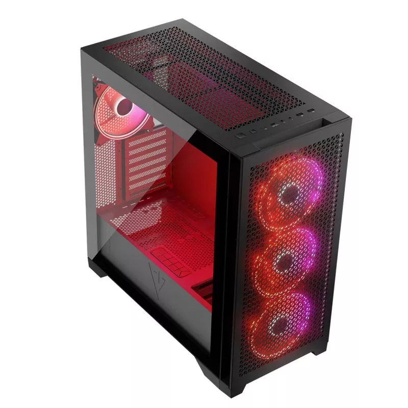 MODECOM korpusas VOLCANO EXPANSE T APEX ARGB MIDI juodas
