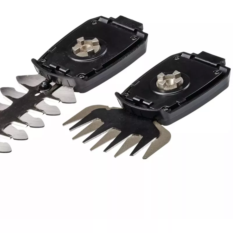 Žolės ir krūmų žirklės EINHELL GE-CG 18/100 Li 18 V Li‑Ion 2,5 Ah — belaidis žoliapjovės peiliukas 100 mm