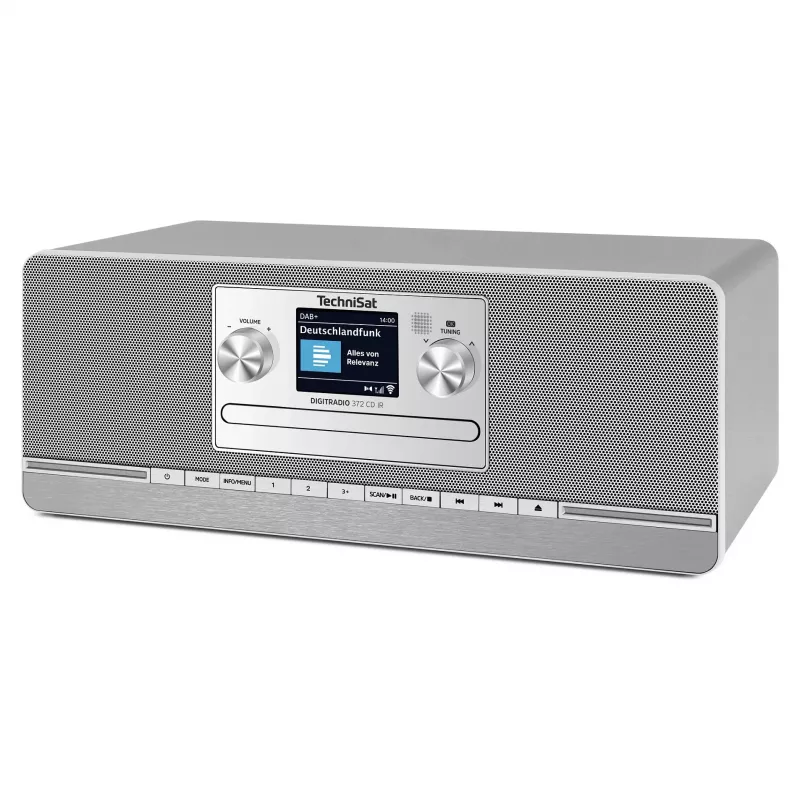 TechniSat DIGITRADIO 372 CD IR internetinis analoginis ir skaitmeninis radijas, antracito, sidabro