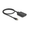 DeLOCK HDMI jungiklis 2 x HDMI į 1 x HDMI 8K 60 Hz integruotas kabelis 50 cm