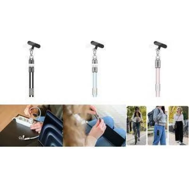 Ansmann Lanyard Cable USB Type-C to rose - Kabelis - Skaitmeninis/Duomenų (1700-0193)