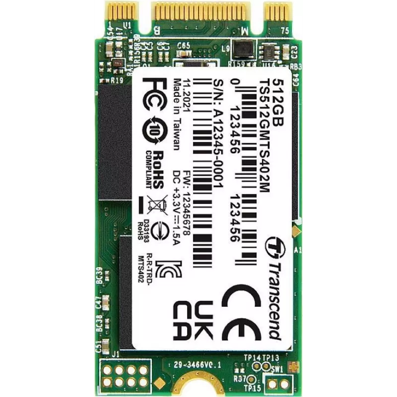 Transcend MTS402M M.2 256 GB Serial ATA III MLC NAND (TS256GMTS402M)