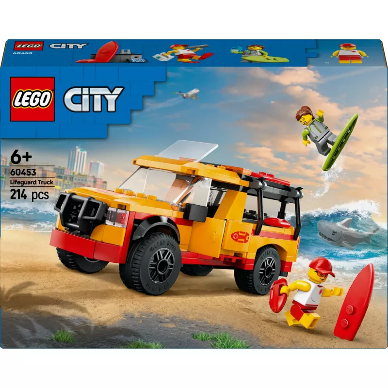 LEGO CITY 60453 Gelbėtojų paplūdimio gelbėjimo sunkvežimis