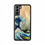 Telefono dėklas iKins Samsung Galaxy S21+ — apsauginis galinis dangtelis „great wave“